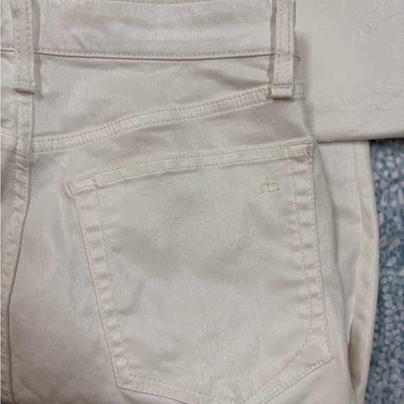 rag & bone Women's Straight Leg Jeans - Cream - Picture 9 of 11